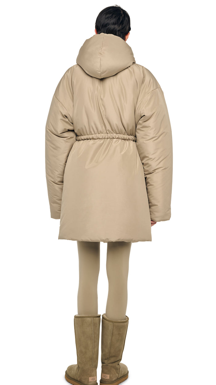 Norma Kamali HOODED SLEEPING BAG COAT TO KNEE