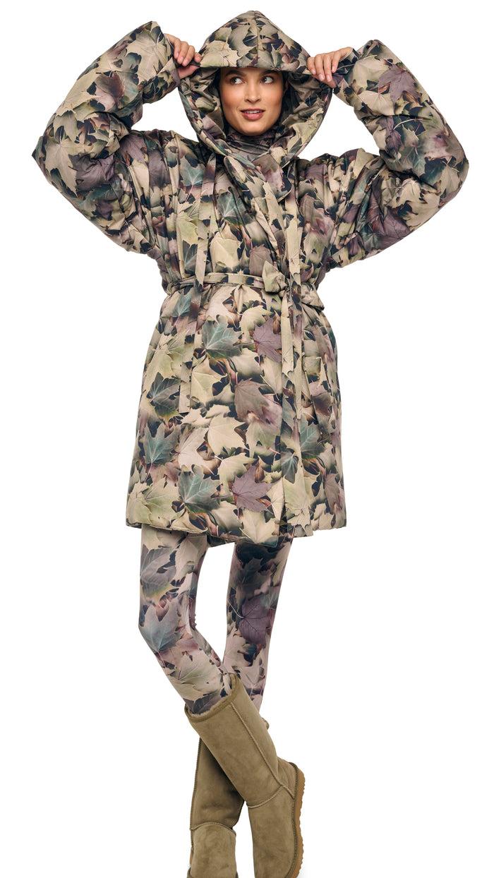 Norma Kamali HOODED SLEEPING BAG COAT TO KNEE