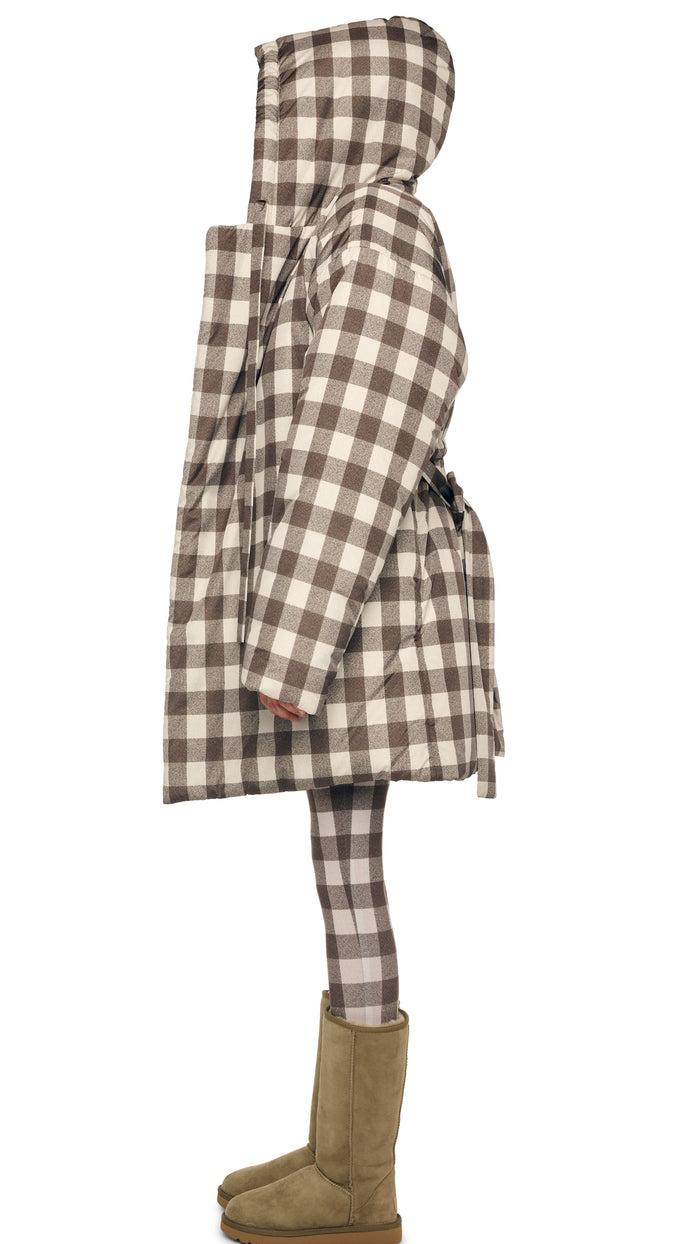 Norma Kamali HOODED SLEEPING BAG COAT TO KNEE