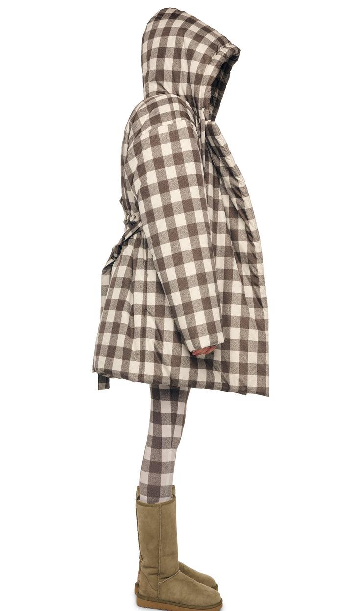 Norma Kamali HOODED SLEEPING BAG COAT TO KNEE