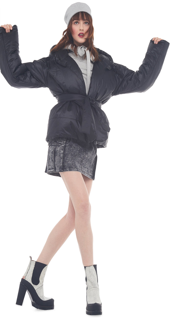 Norma Kamali HOODED SLEEPING BAG JACKET