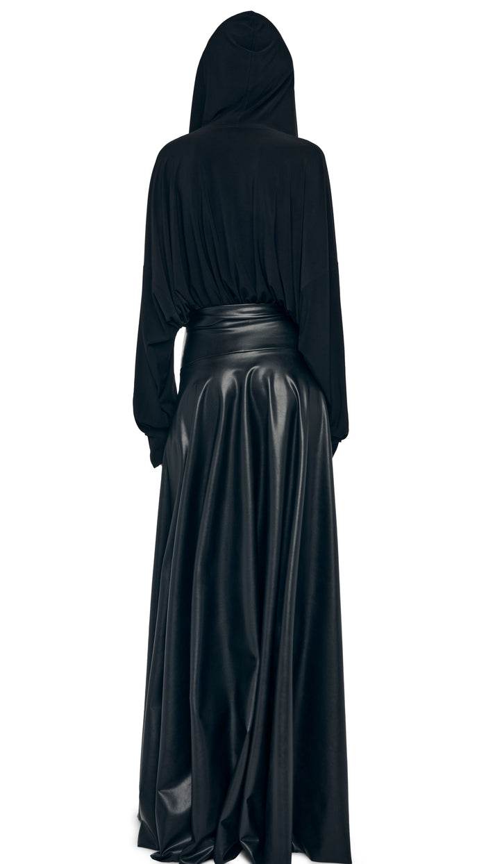 Norma Kamali HOODED SUPER OS BF NK SHIRT BODYSUIT