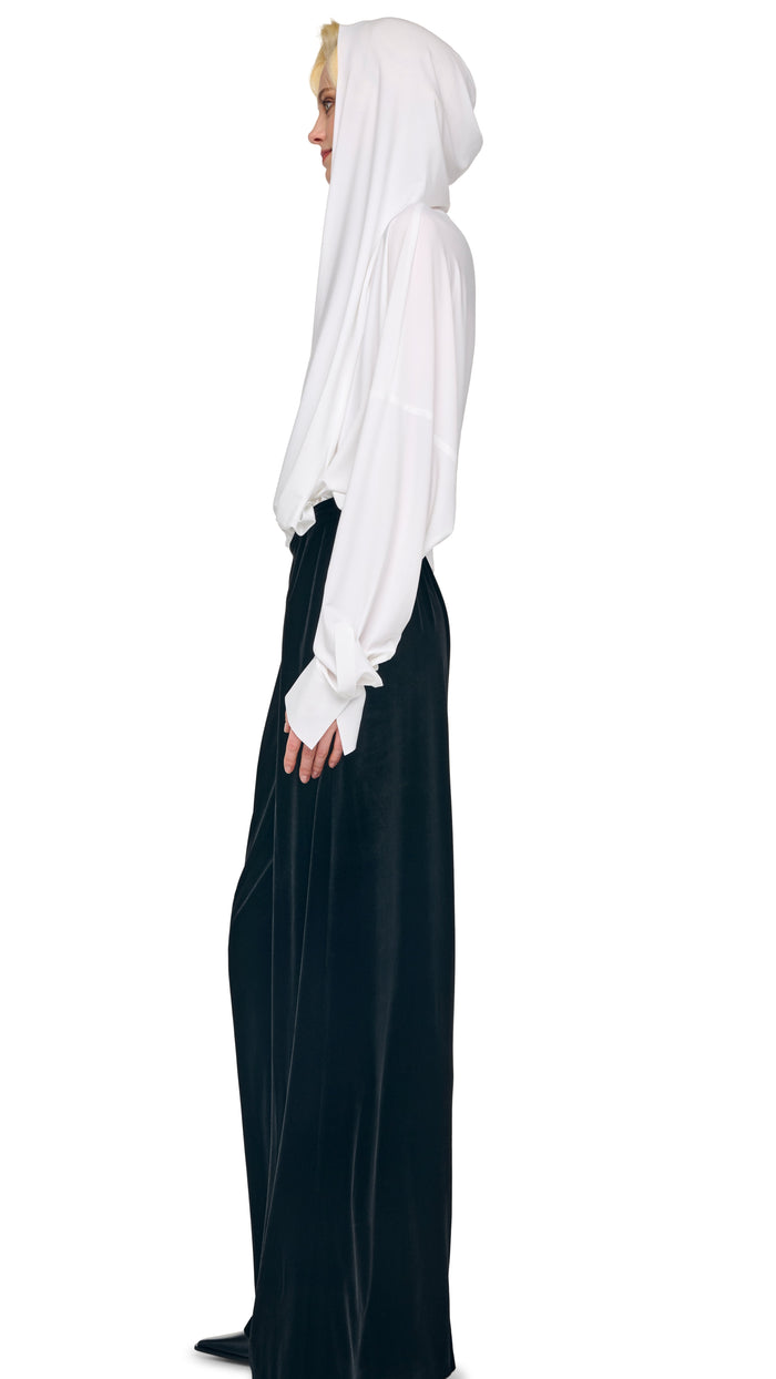 Norma Kamali HOODED SUPER OS BF NK SHIRT BODYSUIT