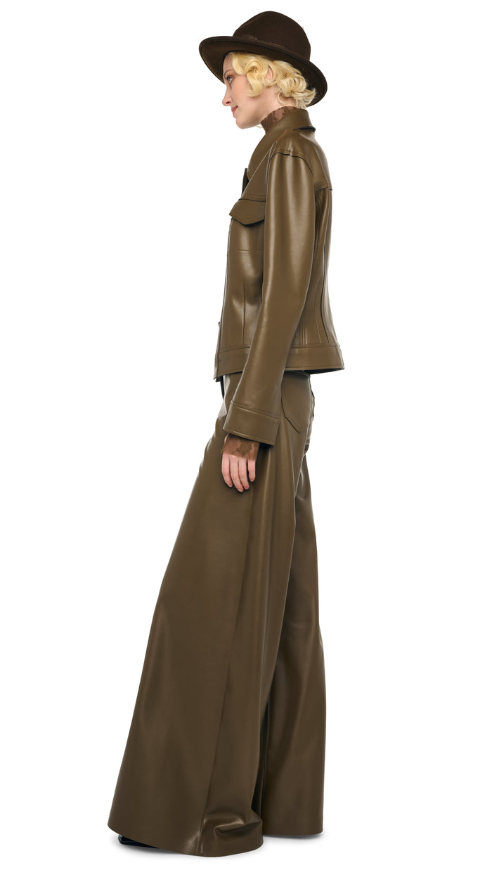 Norma Kamali JEANS JACKET SHORT