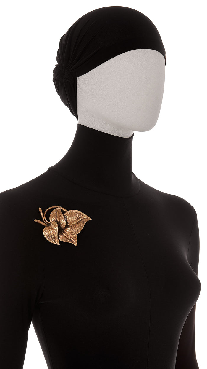 Norma Kamali LEAF BROOCH