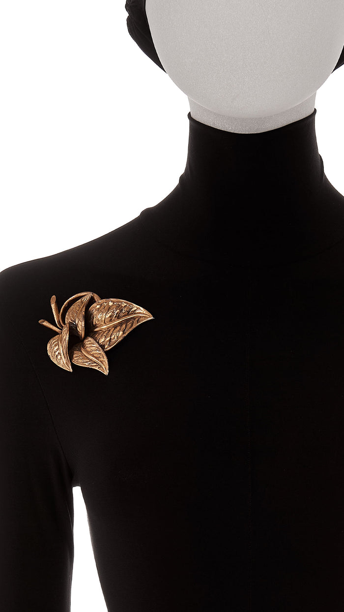 Norma Kamali LEAF BROOCH