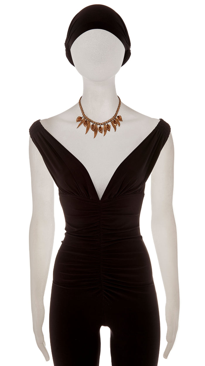 norma kamali LEAF NECKLACE