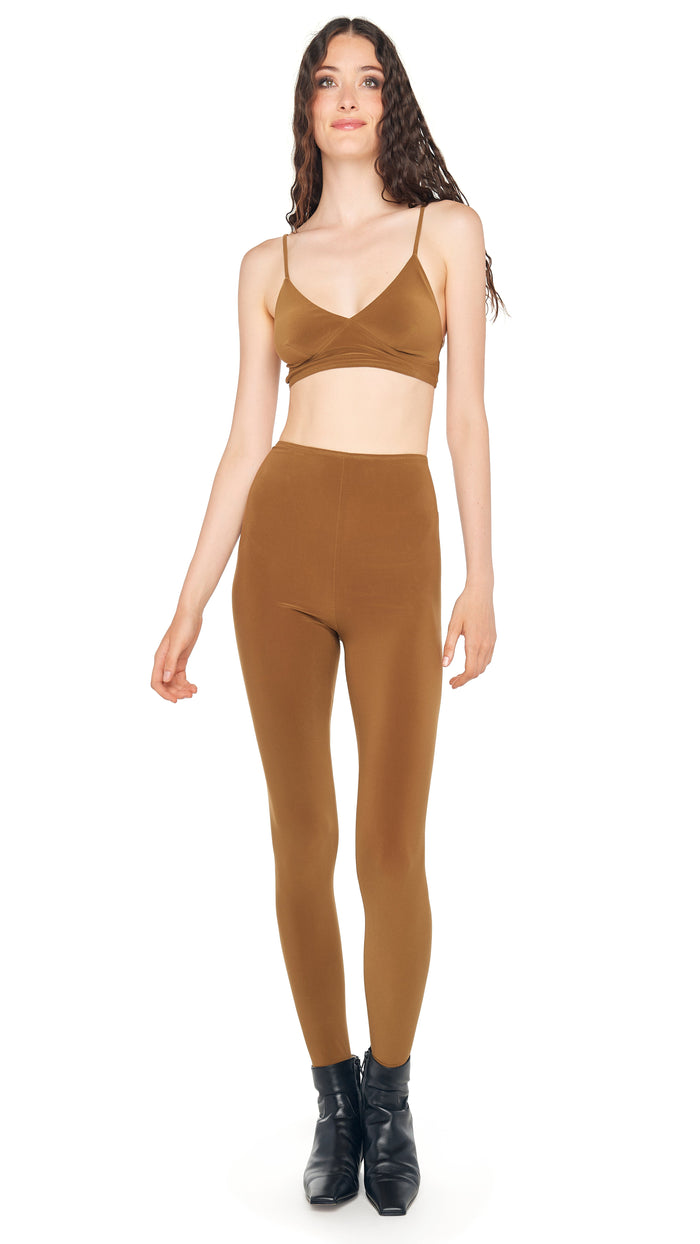 norma kamali LEGGING W/ FOOTIE W/O WAISTBAND