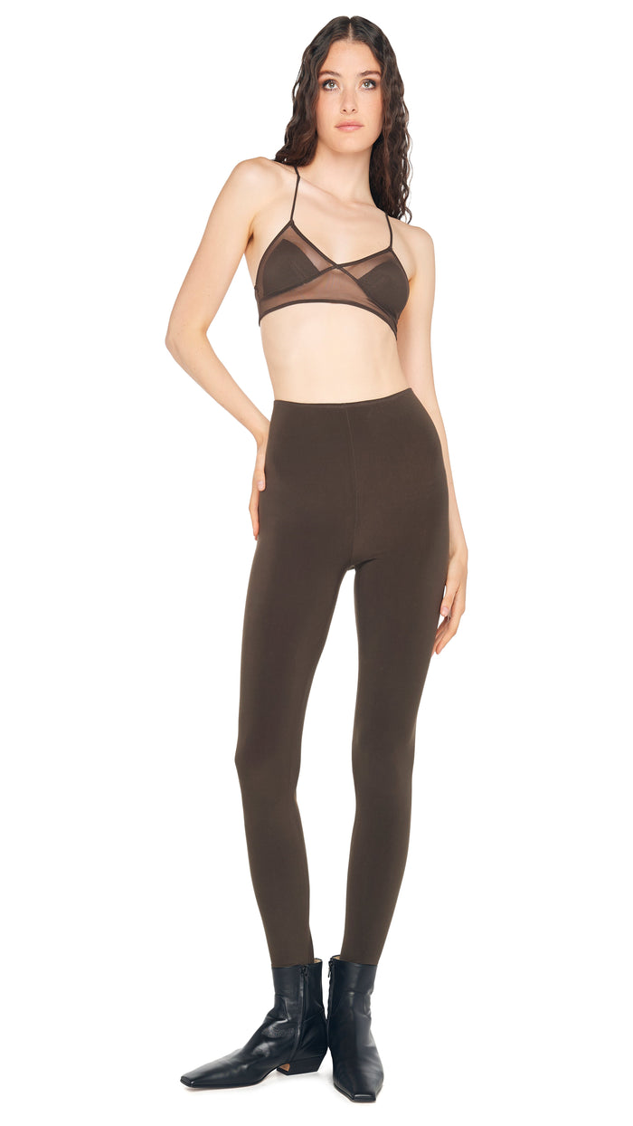 norma kamali LEGGING W/ FOOTIE W/O WAISTBAND