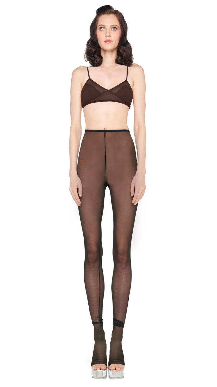 norma kamali LEGGING W/ FOOTIE W/O WAISTBAND
