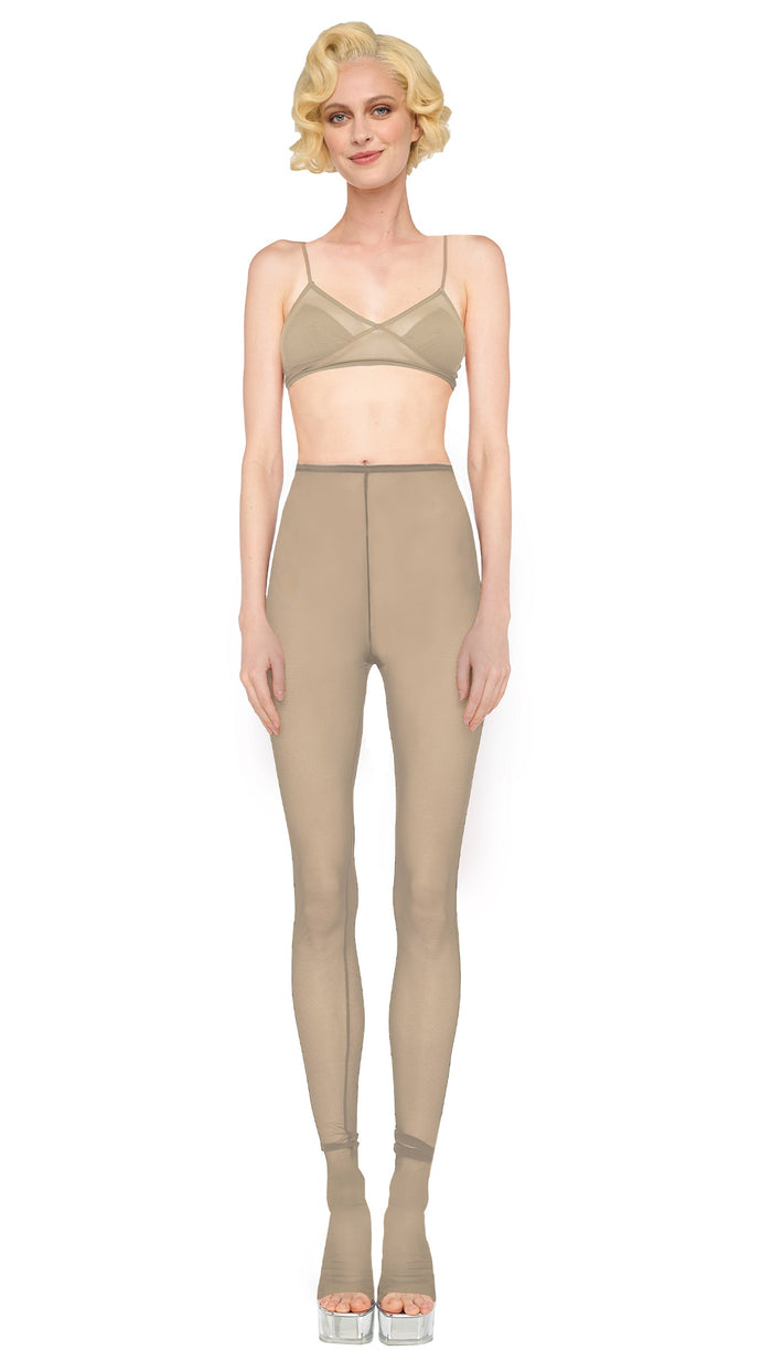 norma kamali LEGGING W/ FOOTIE W/O WAISTBAND