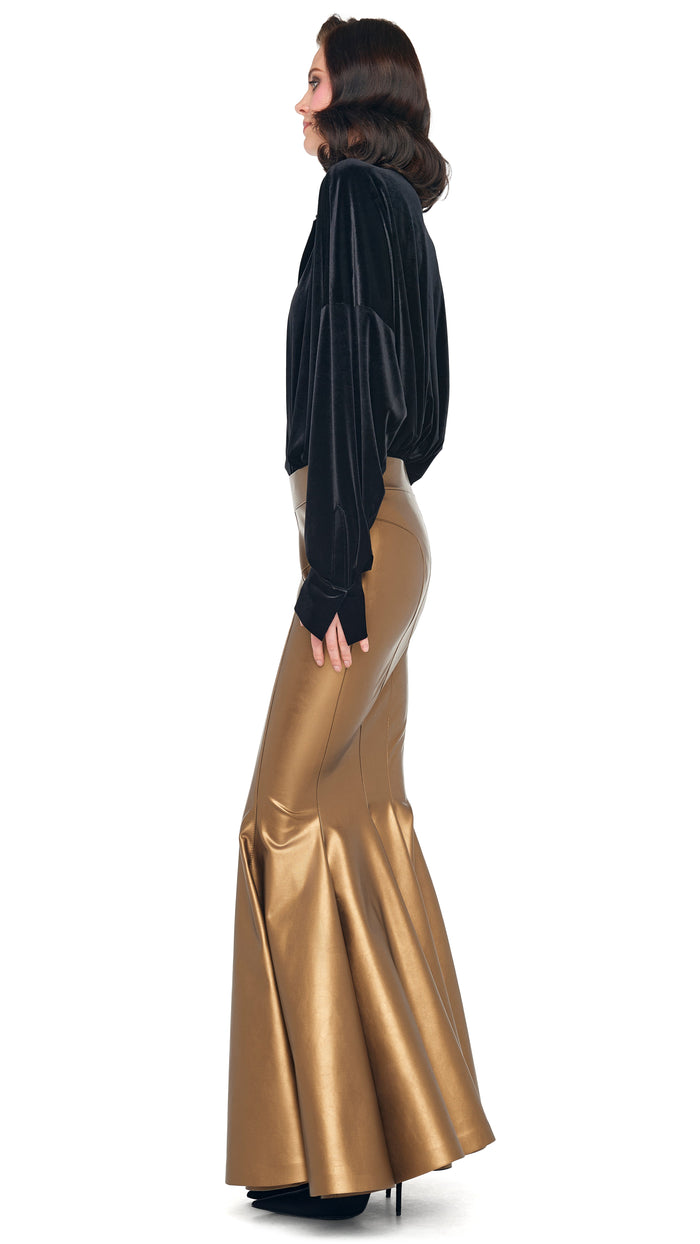 Norma Kamali LONG FISHTAIL SKIRT