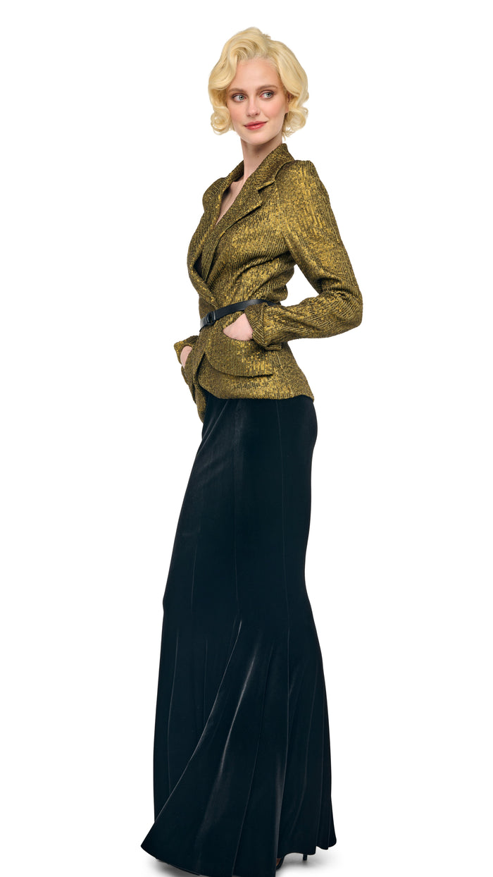 Norma Kamali LONG FISHTAIL SKIRT