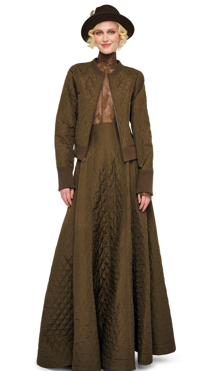 norma kamali LONG GRACE SKIRT