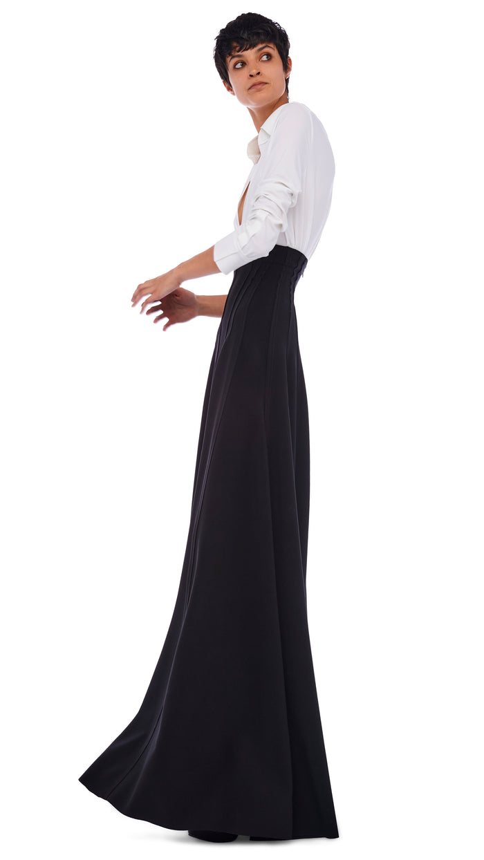 Norma Kamali LONG GRACE SKIRT