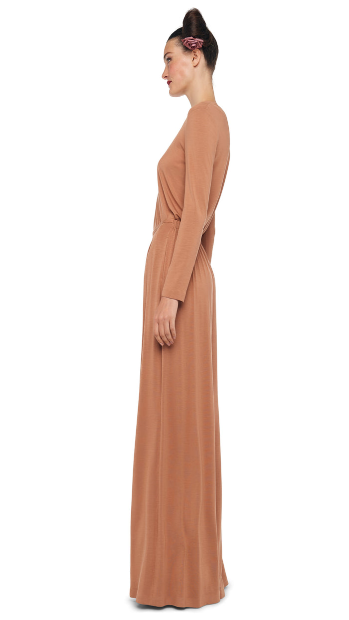 Norma Kamali LONG SLEEVE CREW TOP