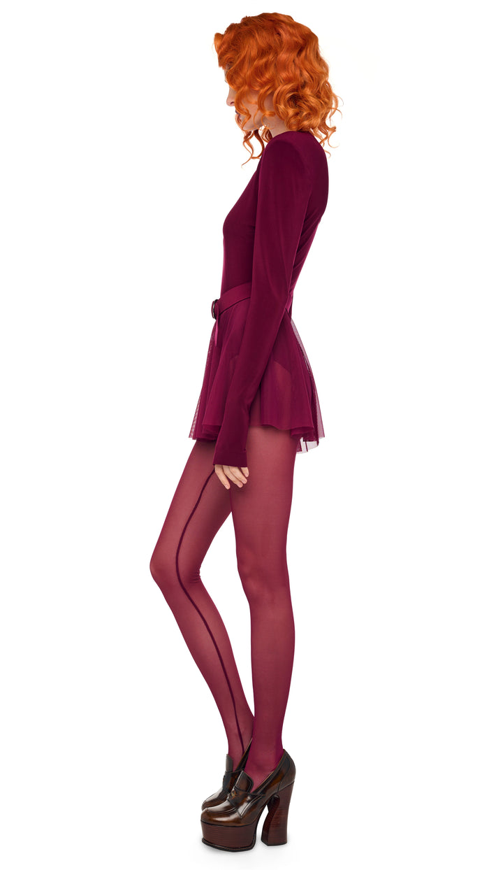 Norma Kamali LONG SLEEVE SHOULDER PAD PICKLEBALL