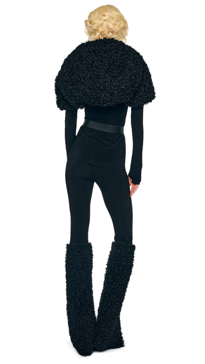 Norma Kamali LONG SLEEVE SHRUGGIE