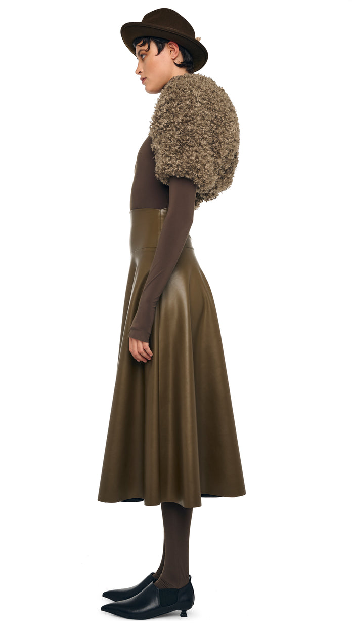 Norma Kamali LONG SLEEVE SHRUGGIE