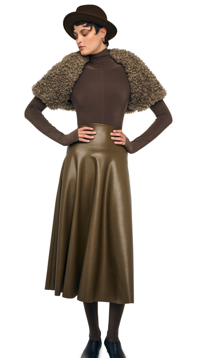 Norma Kamali LONG SLEEVE SHRUGGIE