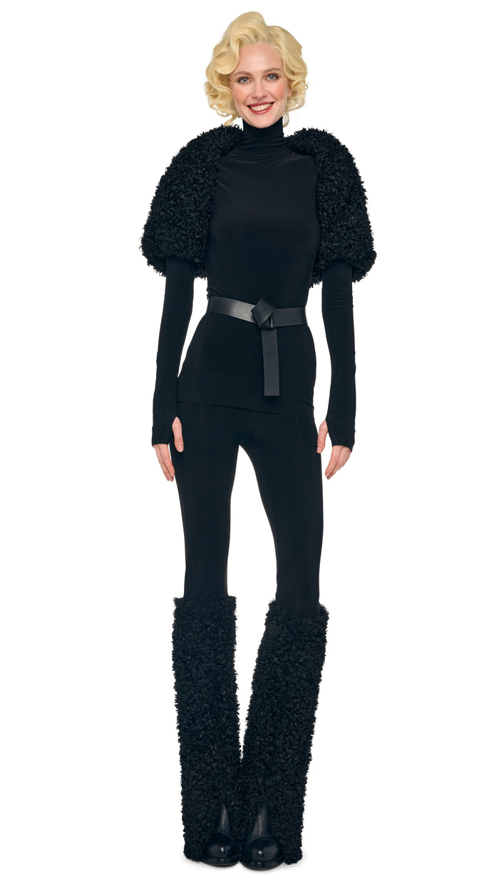 norma kamali LONG SLEEVE SHRUGGIE