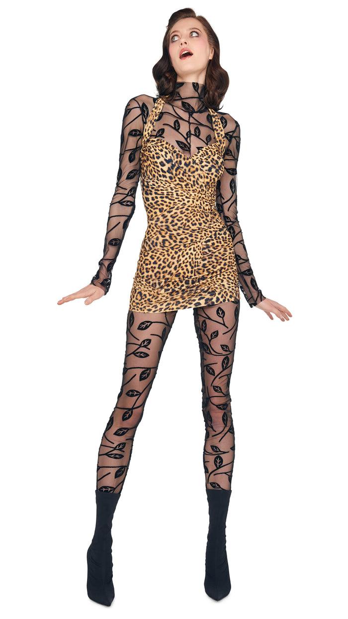 norma kamali LONG SLEEVE SLIM FIT TURTLE CATSUIT