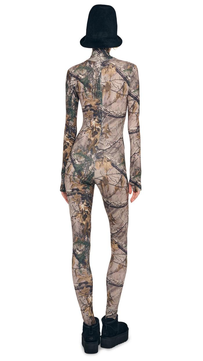 Norma Kamali LONG SLEEVE TURTLE CATSUIT W/ FOOTIE