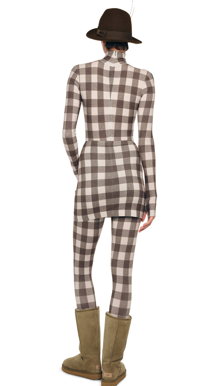 Norma Kamali LONG SLEEVE TURTLE CATSUIT W/ FOOTIE