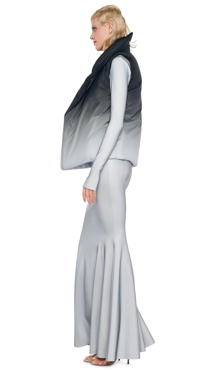 Norma Kamali LONG SLEEVE TURTLE FISHTAIL GOWN