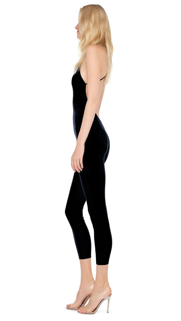 Norma Kamali LOW BACK FARA SLIP CATSUIT