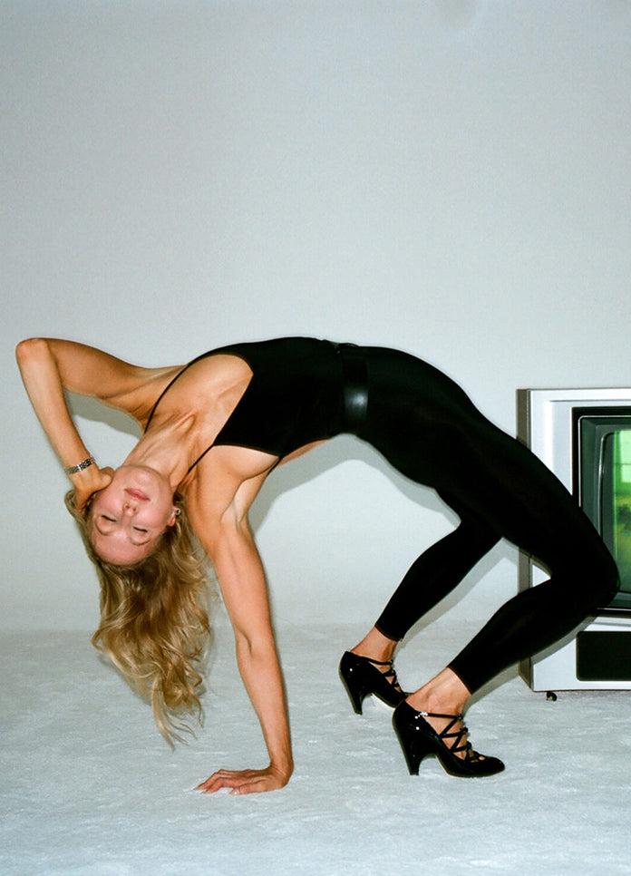 Norma Kamali LOW BACK FARA SLIP CATSUIT