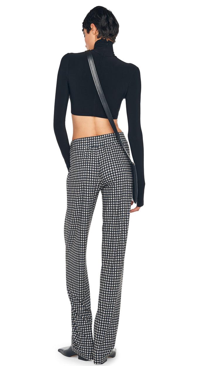 Norma Kamali LOW RISE PLEATED TROUSER