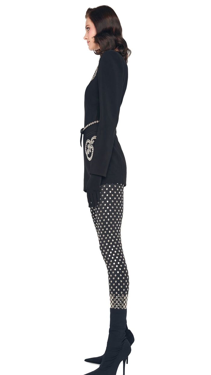 Norma Kamali LS V NECK ZIP FRONT JACKET