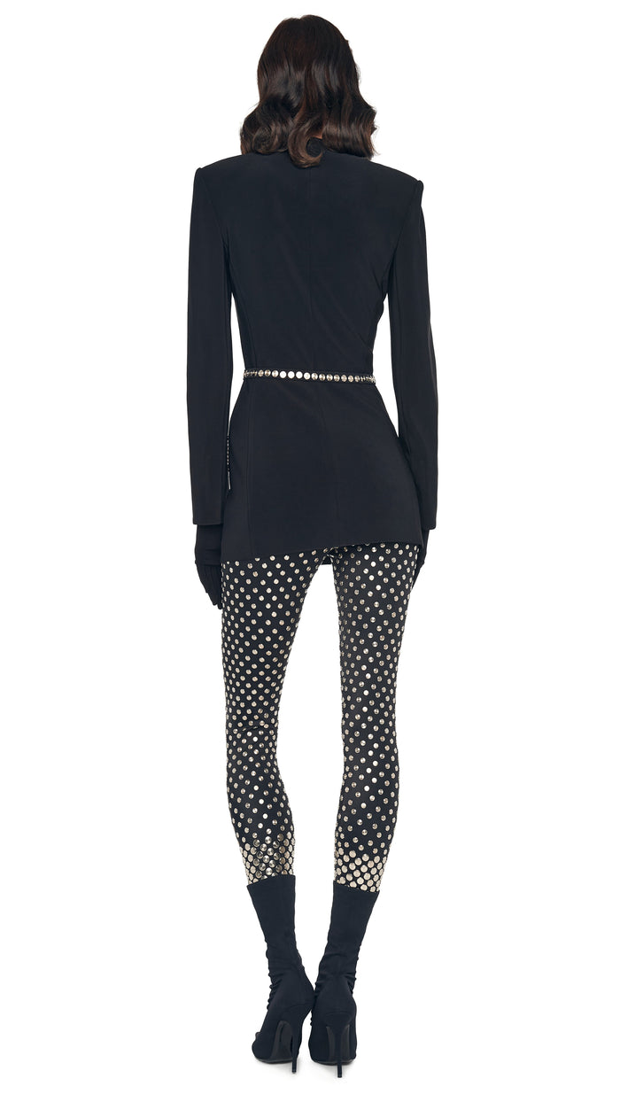 Norma Kamali LS V NECK ZIP FRONT JACKET