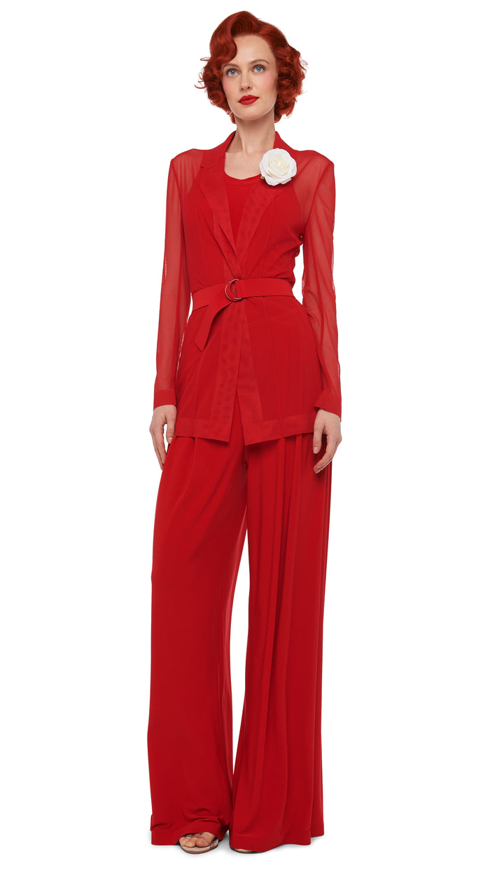 norma kamali MENS PLEAT PANT