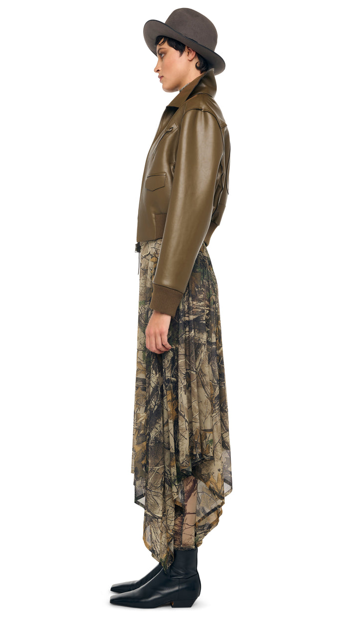 Norma Kamali MENS ZIP FRONT CLASSIC CROPPED JACKET