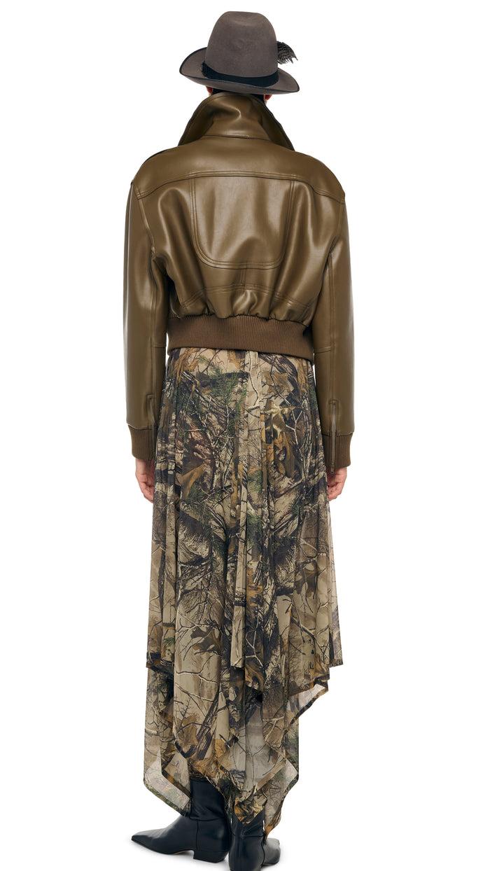 Norma Kamali MENS ZIP FRONT CLASSIC CROPPED JACKET