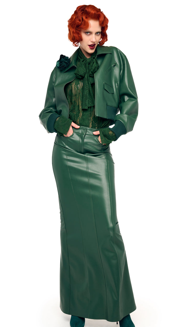 Norma Kamali MENS ZIP FRONT CLASSIC CROPPED JACKET