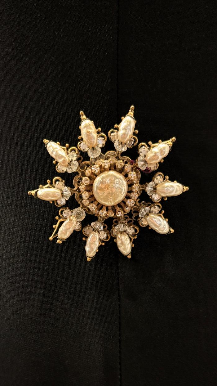 Norma Kamali MIRIAM HASKELL BEADED BROOCH