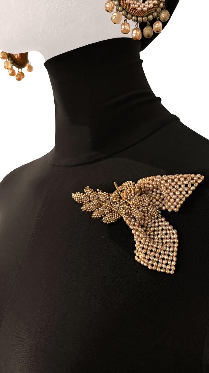 Norma Kamali MIRIAM HASKELL BEADED BROOCH