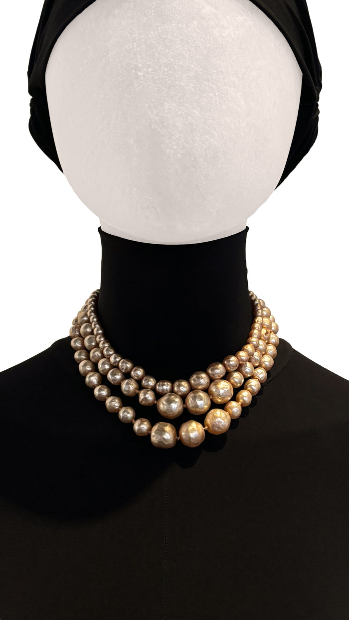 Norma Kamali MIRIAM HASKELL PEARL NECKLACE SET