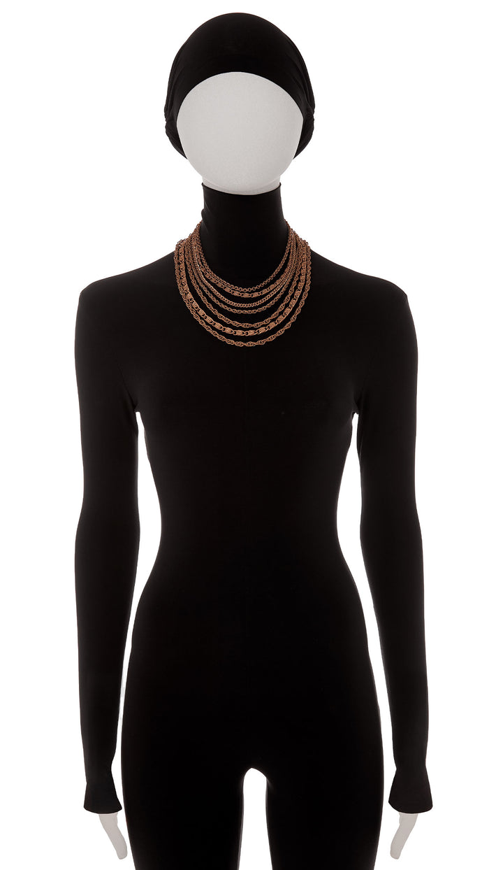 norma kamali MULTI TIERED CHAIN NECKLACE