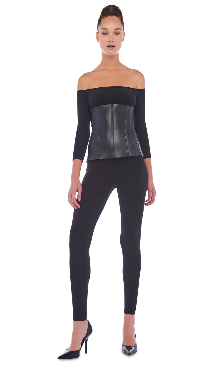 Norma Kamali OFF SHOULDER CATSUIT