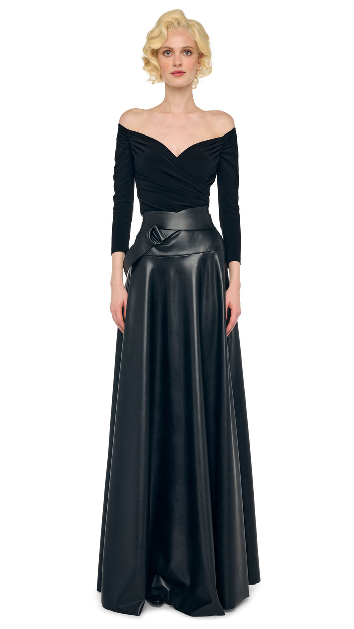 norma kamali OFF SHOULDER SWEETHEART BODYSUIT