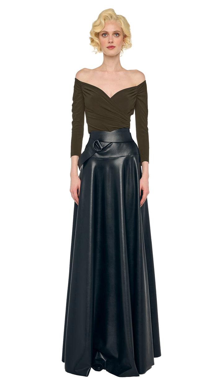 norma kamali OFF SHOULDER SWEETHEART BODYSUIT