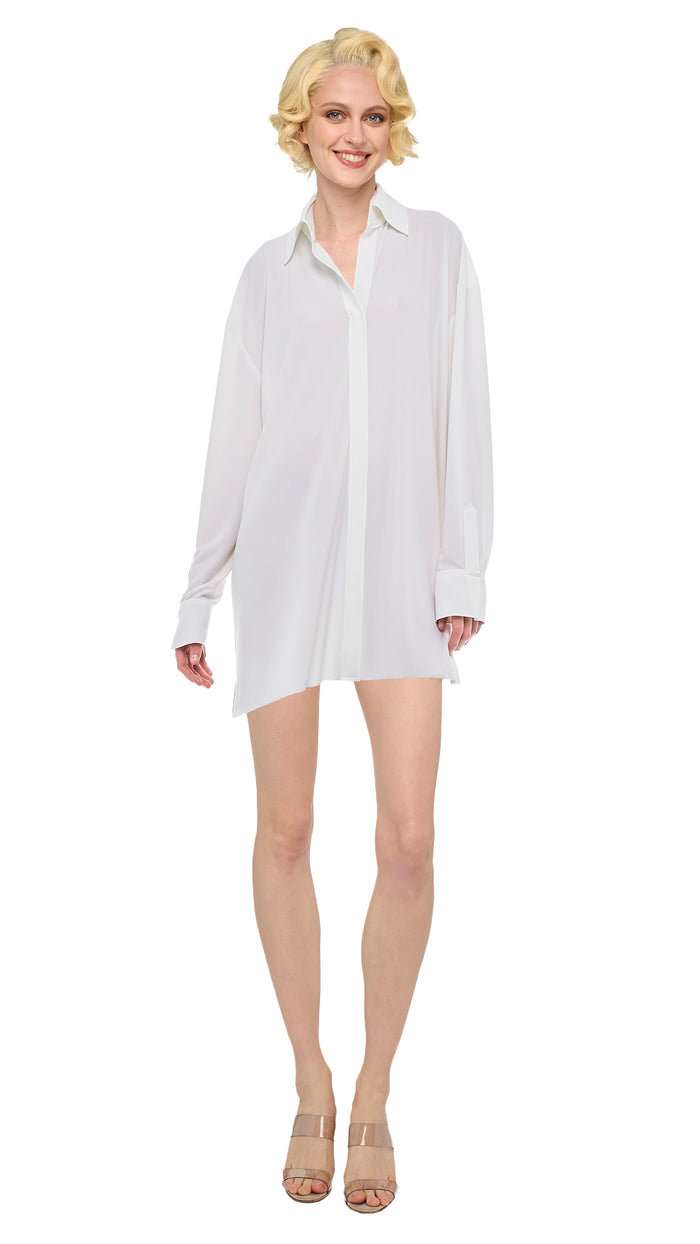 norma kamali OS BF NK SHIRT DRESS