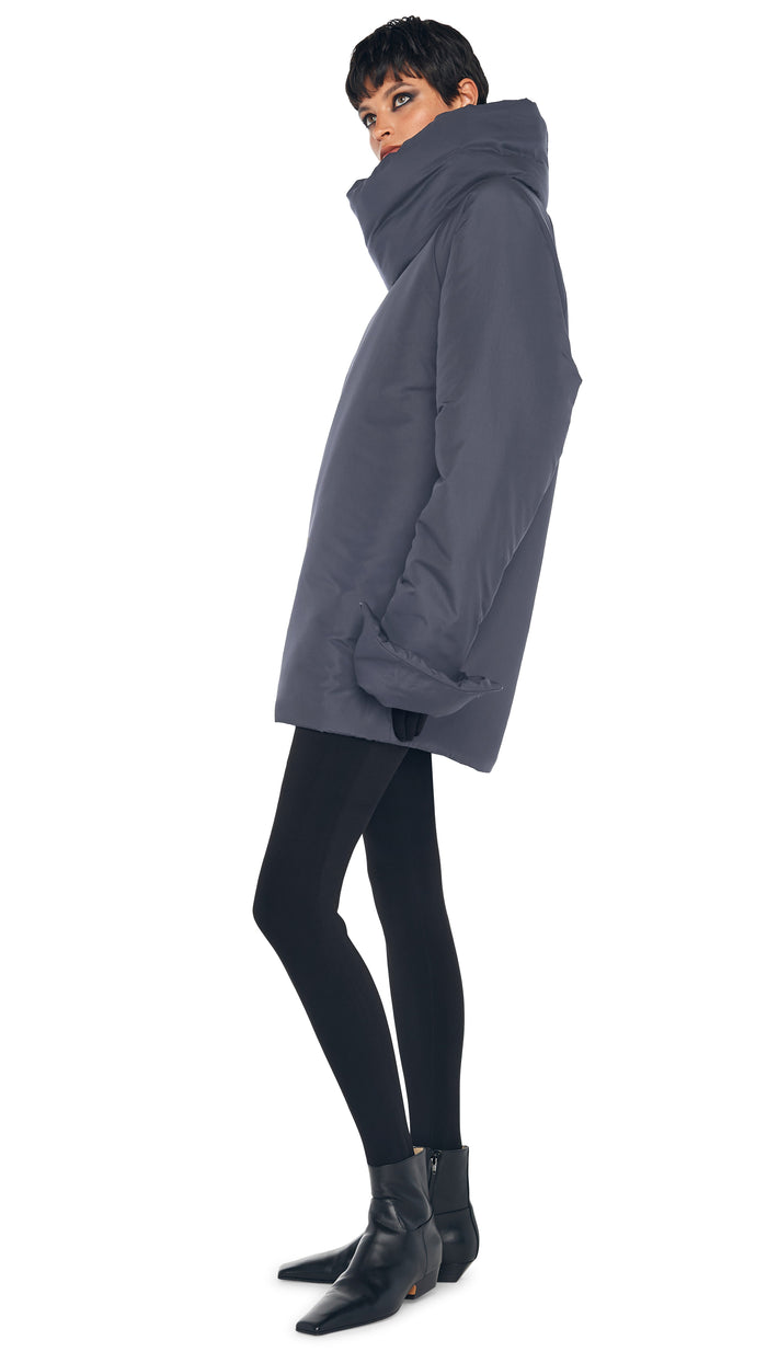 Norma Kamali OS RAGLAN SLEEVE MINI DRESS W/ TUBE