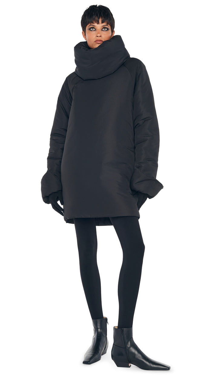 Norma Kamali OS RAGLAN SLEEVE MINI DRESS W/ TUBE