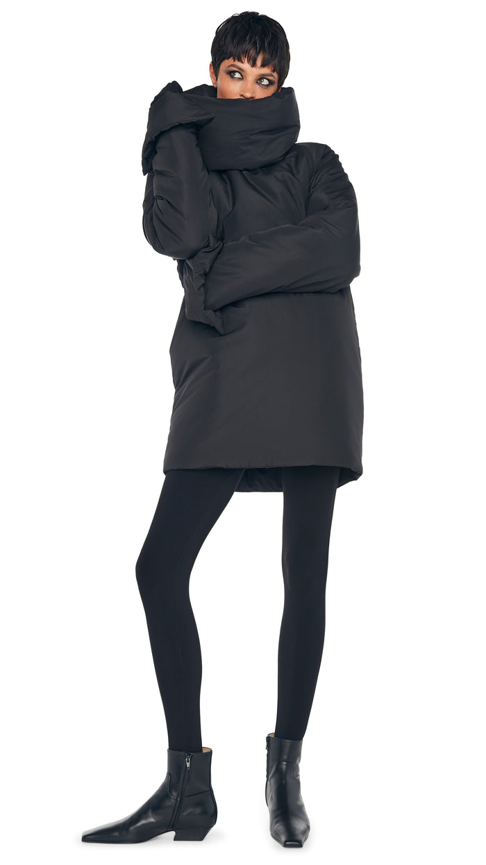 norma kamali OS RAGLAN SLEEVE MINI DRESS W/ TUBE