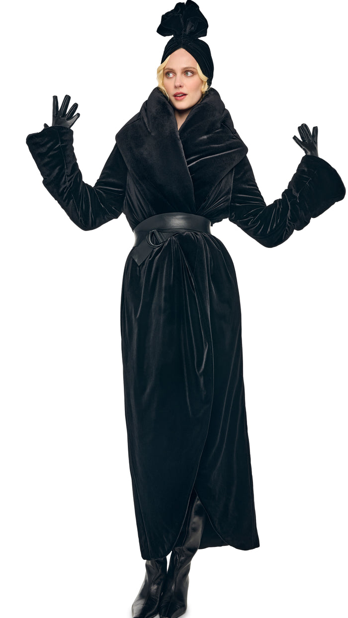 Norma Kamali OS SHAWL COLLAR MAXI COAT